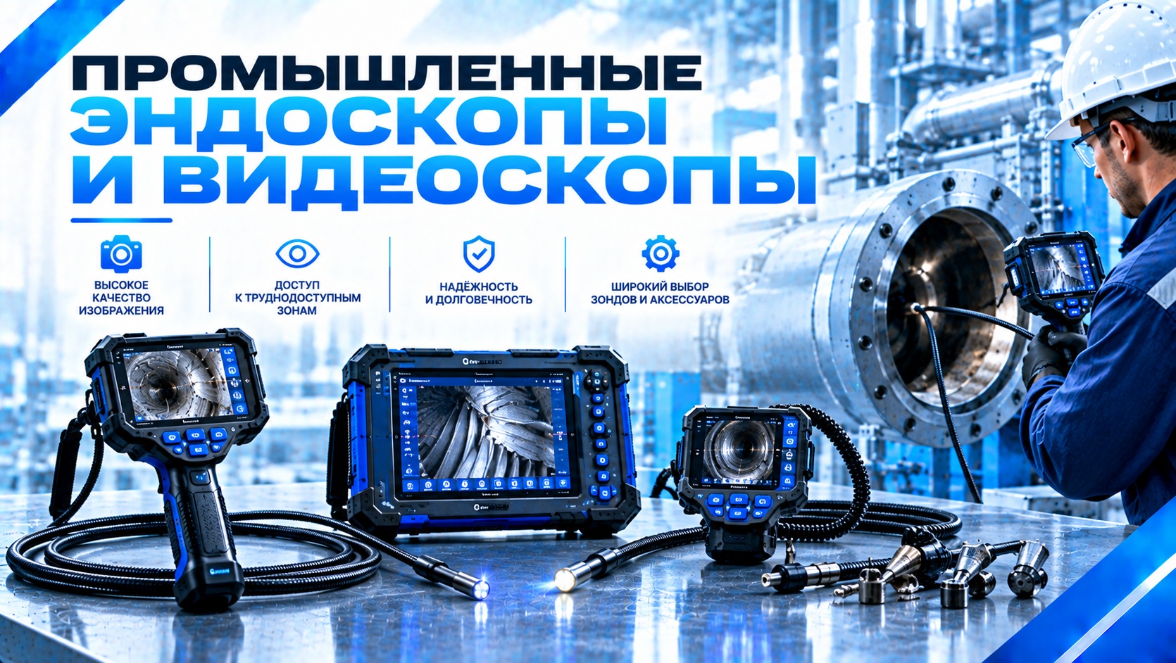 Промышленные эндоскопы и видеоскопы