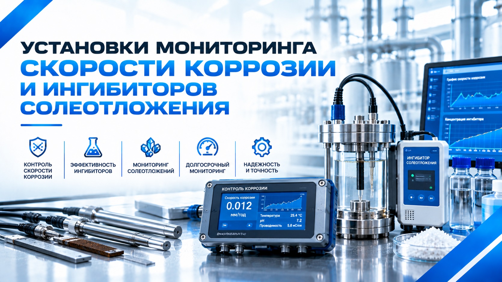 Установка определения эффективности ингибиторов  солеотложения