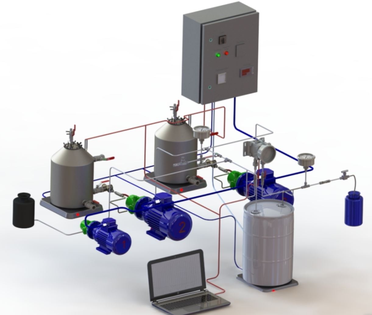 Установка определения эффективности ингибиторов  солеотложения