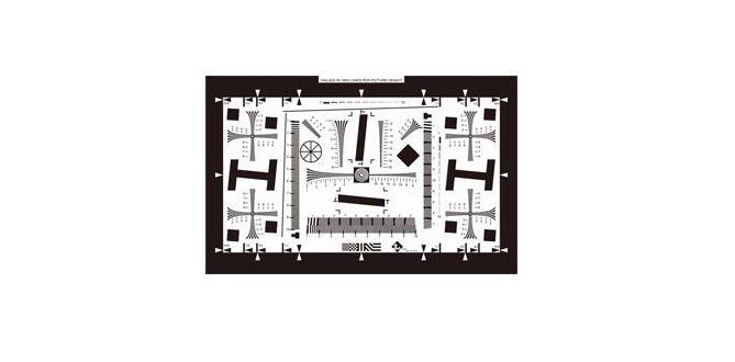 Тестовая диаграмма разрешения ISO12233  2000 строк